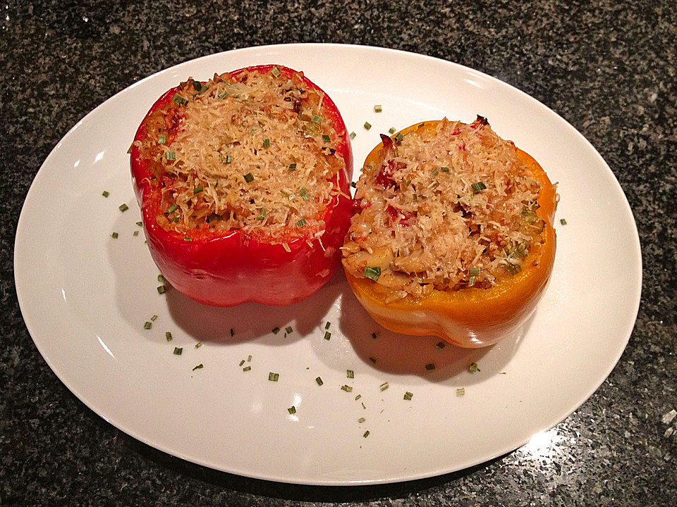Gefüllte Paprika mit Bulgur von Sannesje| Chefkoch