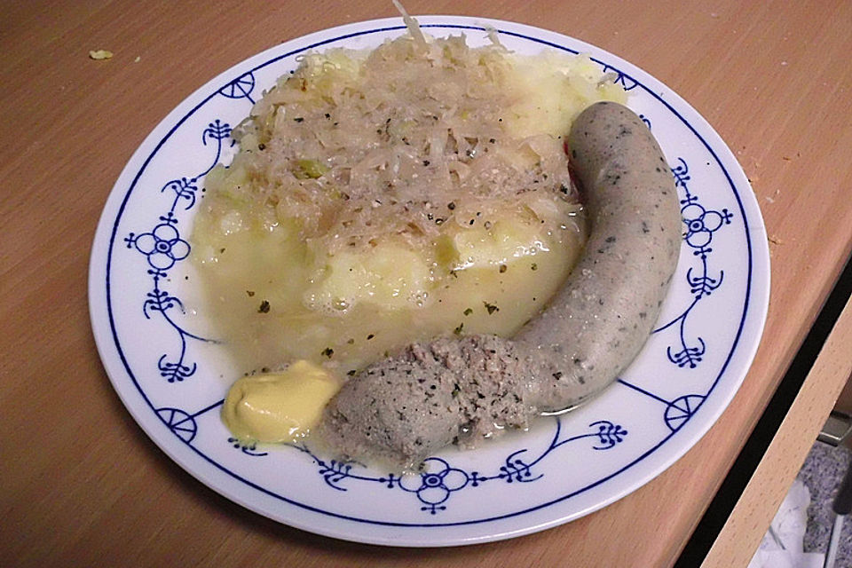 Frische Leberwurst zum Warmmachen