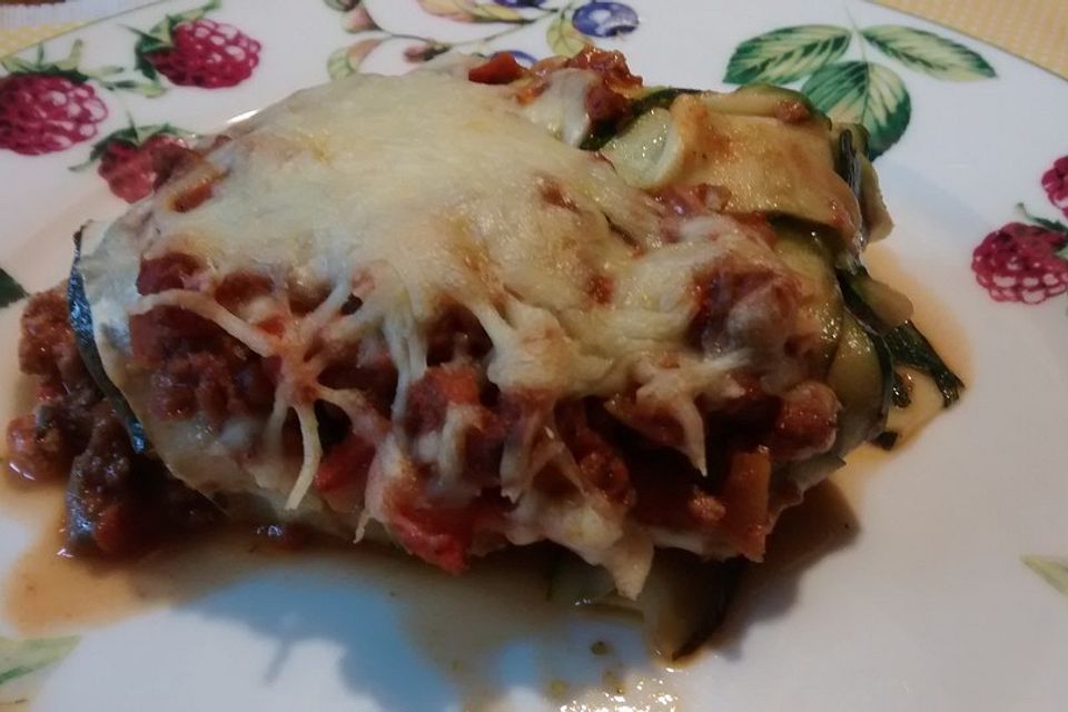 Zucchini-Tofu-Lasagne