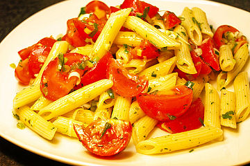 Italienischer Pasta Tomatensalat Von Nobbis Chefkoch