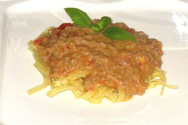 Bandnudeln mit Thunfischsauce von Ricknelda| Chefkoch Bandnudeln mit Thunfischsauce von Ricknelda| Chefkoch