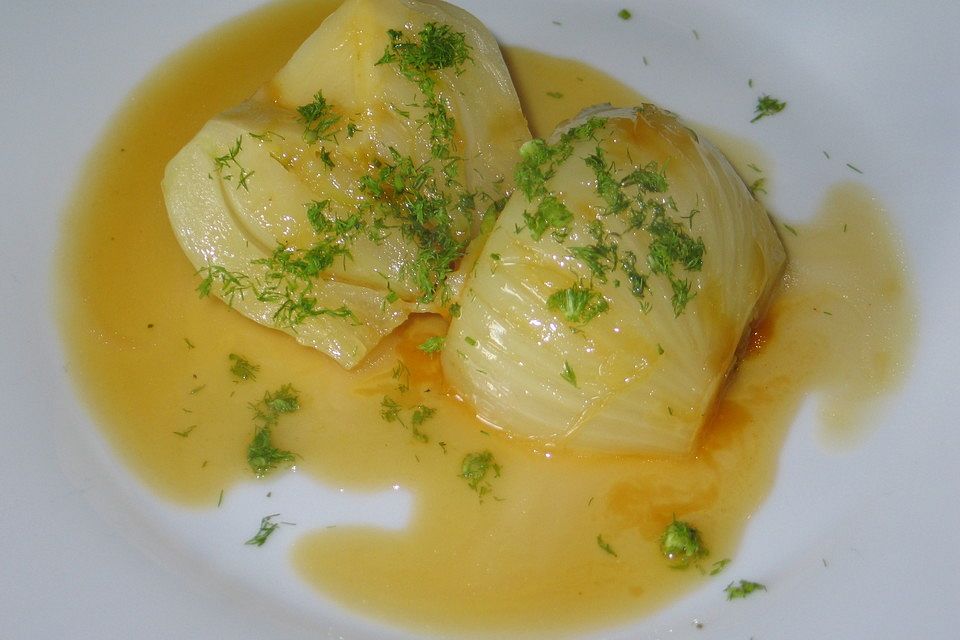 Fenchel in Honigbutter