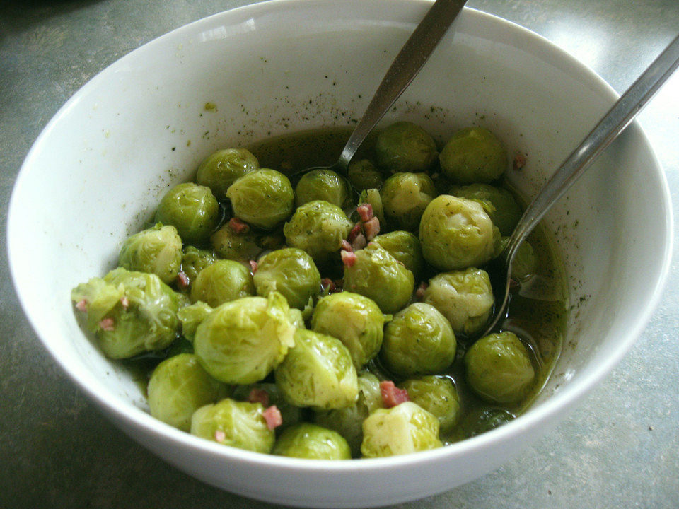 Rosenkohl mit Schinkenwürfeln von reini001| Chefkoch