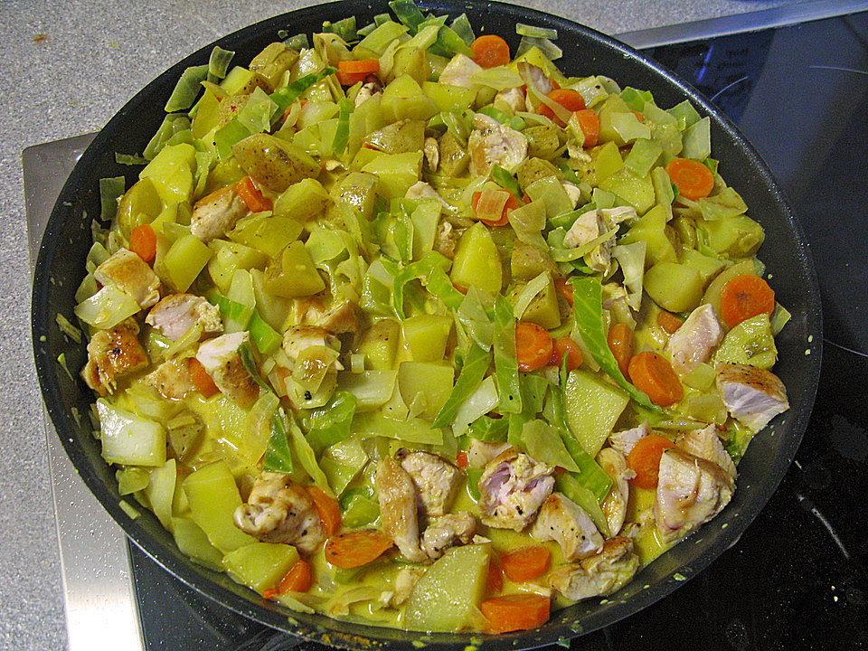Scharfes Gemüse-Hähnchen-Curry von lissy| Chefkoch