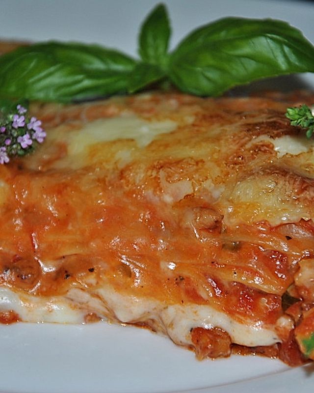 Vegetarische Bolognese-Lasagne