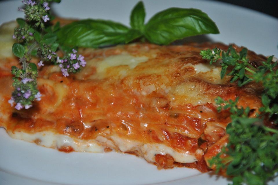 Vegetarische Bolognese-Lasagne