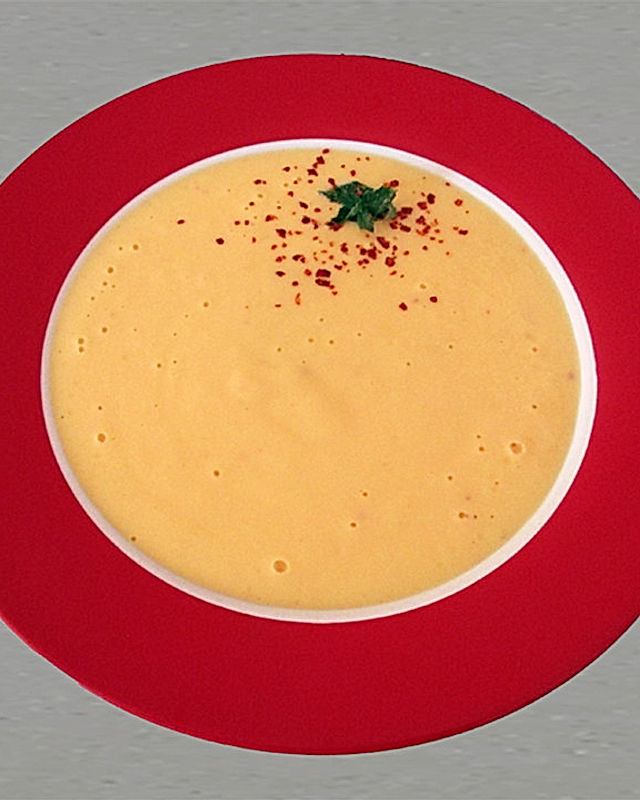 Kalte Mangosuppe mit Ingwer