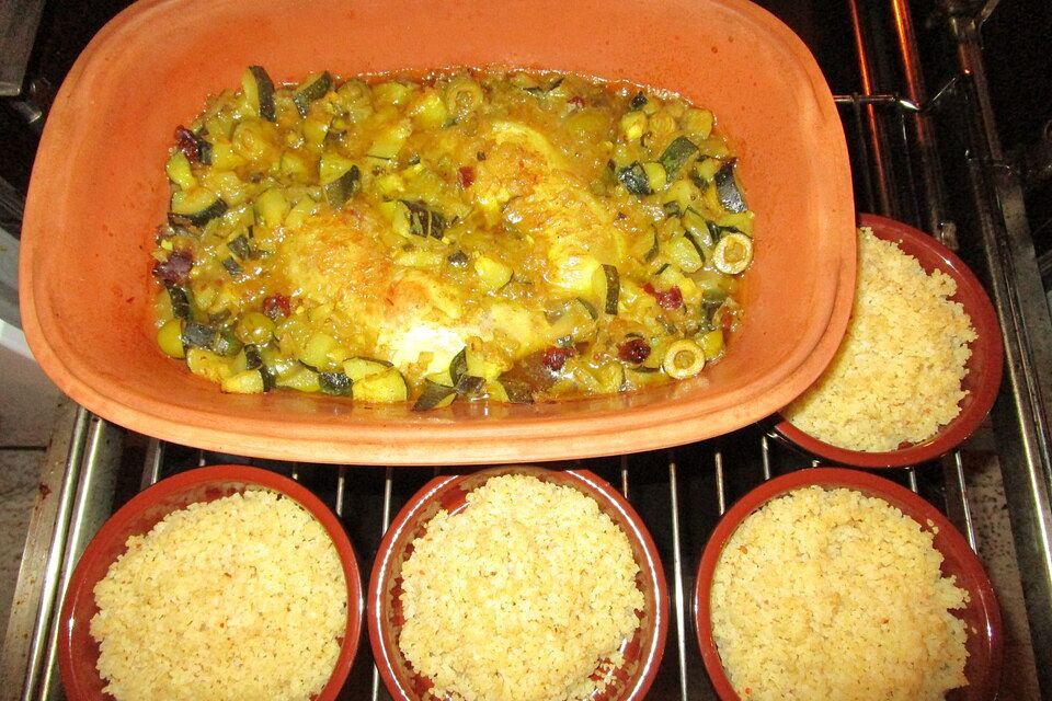 Marokkanische Hähnchen-Tajine mit Salzzitronen