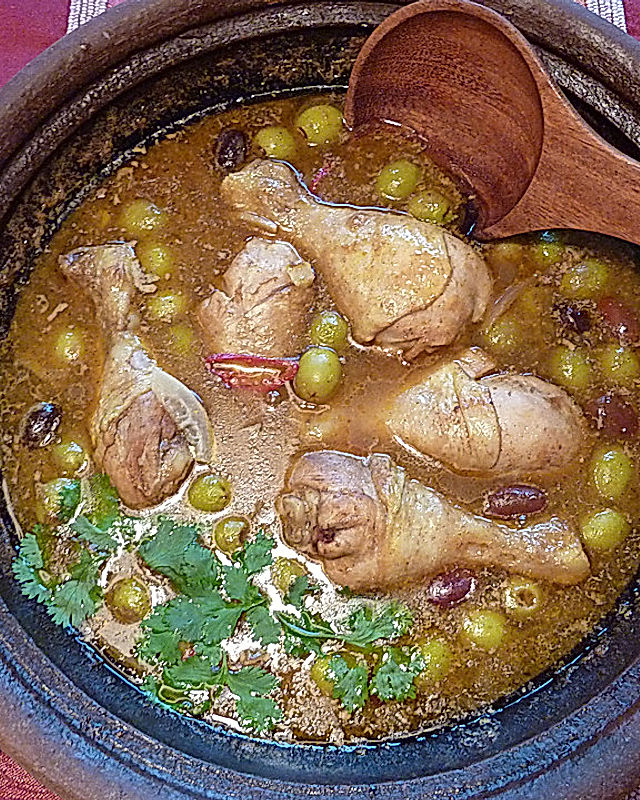 Marokkanische Hähnchen-Tajine mit Salzzitronen