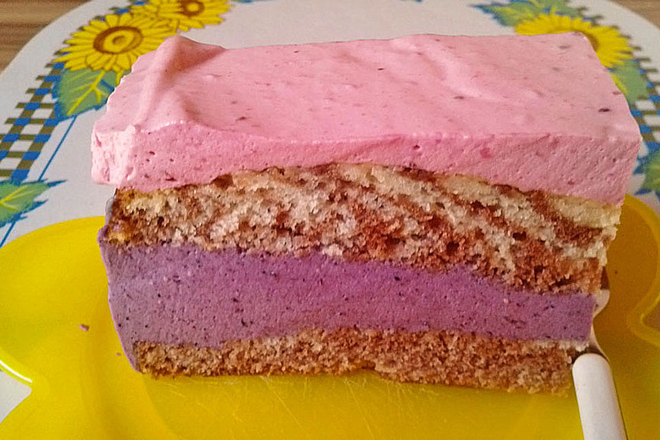 Himbeer-Heidelbeer-Torte