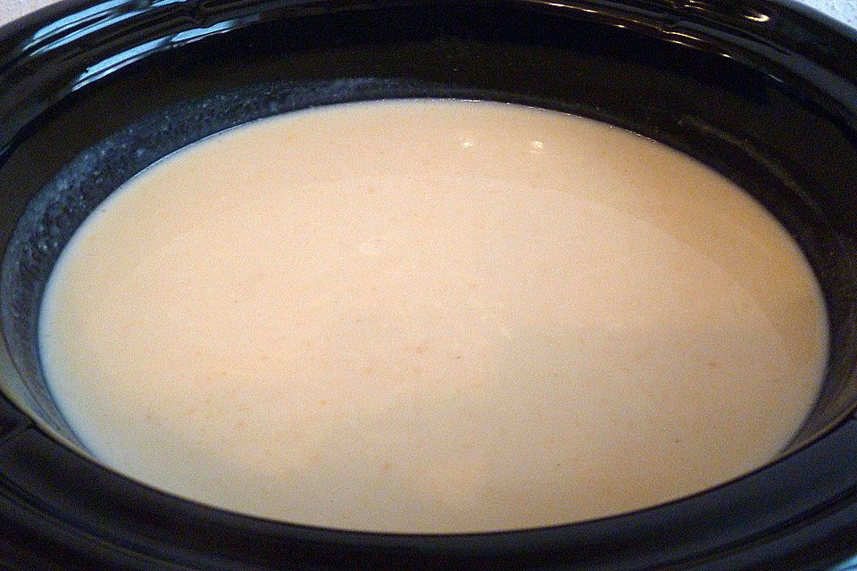 Blumenkohlcremesuppe mit Käse