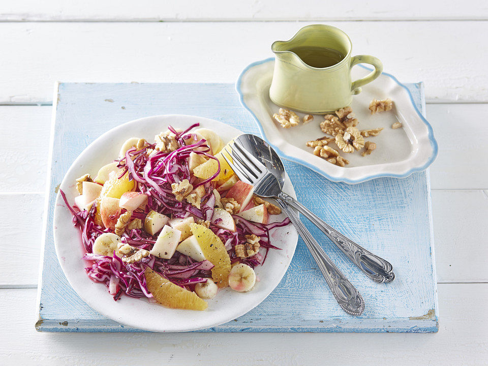 Rotkohl Roh Rotkohl - Früchte - Salat (Rohkost) von headeache | Chefkoch