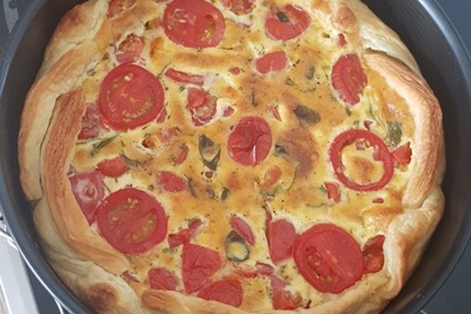 Tomaten-Mozzarella-Tarte