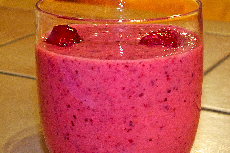 Himbeeren-Cranberry-Smoothie