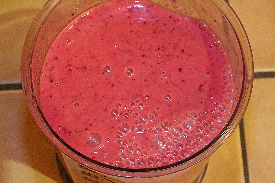 Himbeeren-Cranberry-Smoothie