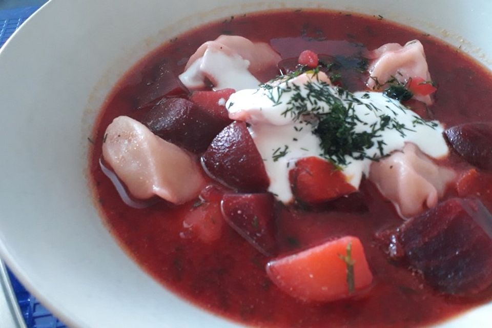 Rote Bete-Suppe