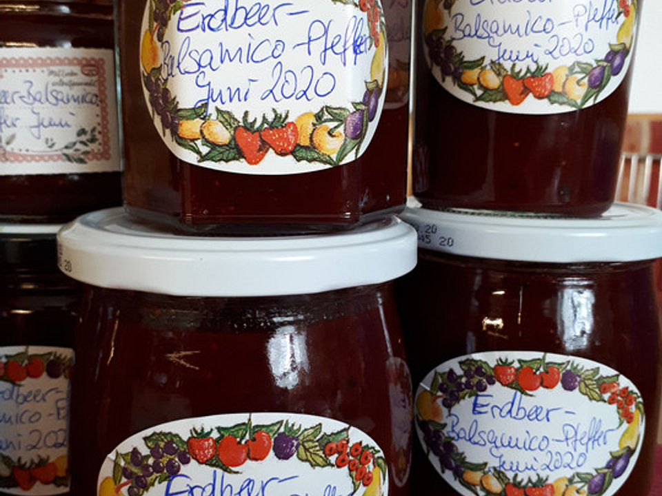 Erdbeer-Balsamico-Marmelade mit Pfeffer von taliafee| Chefkoch