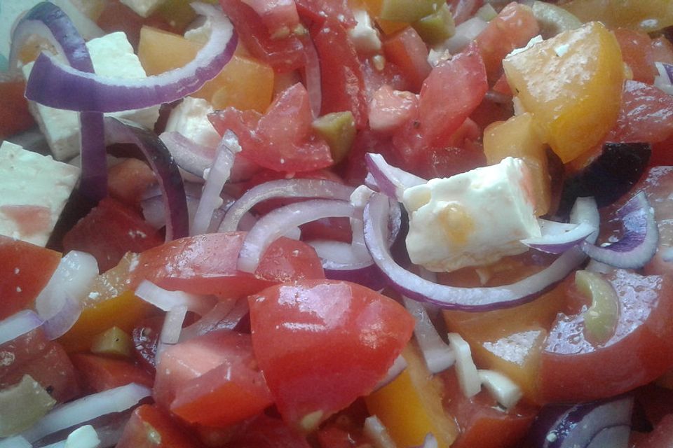 Griechischer Tomatensalat à la Dimitrios