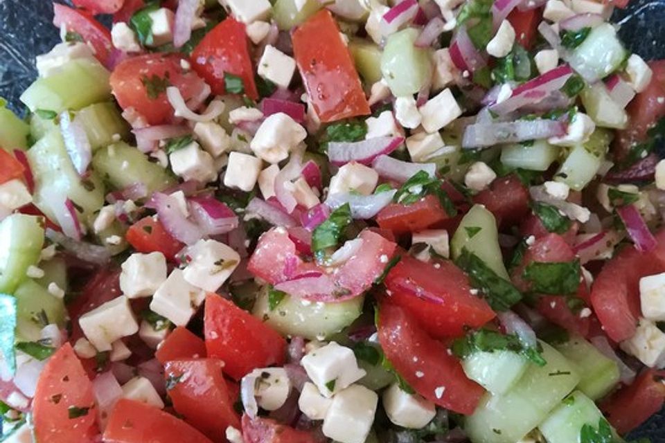 Griechischer Tomatensalat à la Dimitrios