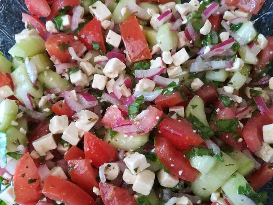 Griechischer Tomatensalat à la Dimitrios von bärenmama | Chefkoch