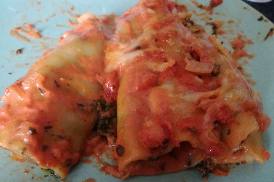 Vegetarisch gefüllte Cannelloni