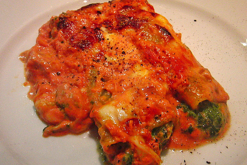 Vegetarisch gefüllte Cannelloni