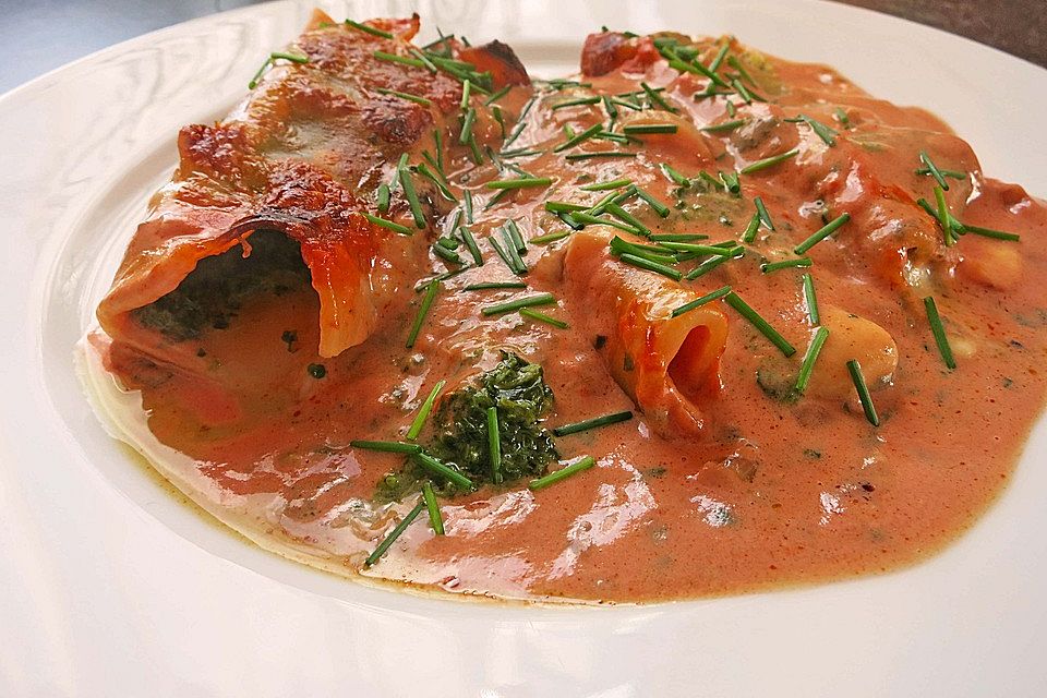 Vegetarisch gefüllte Cannelloni