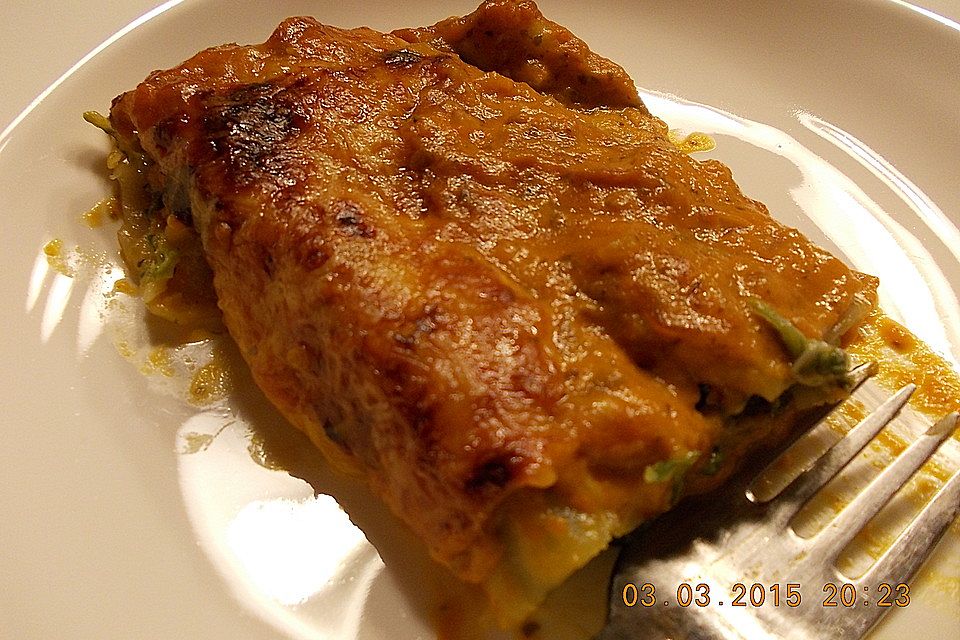 Vegetarisch gefüllte Cannelloni