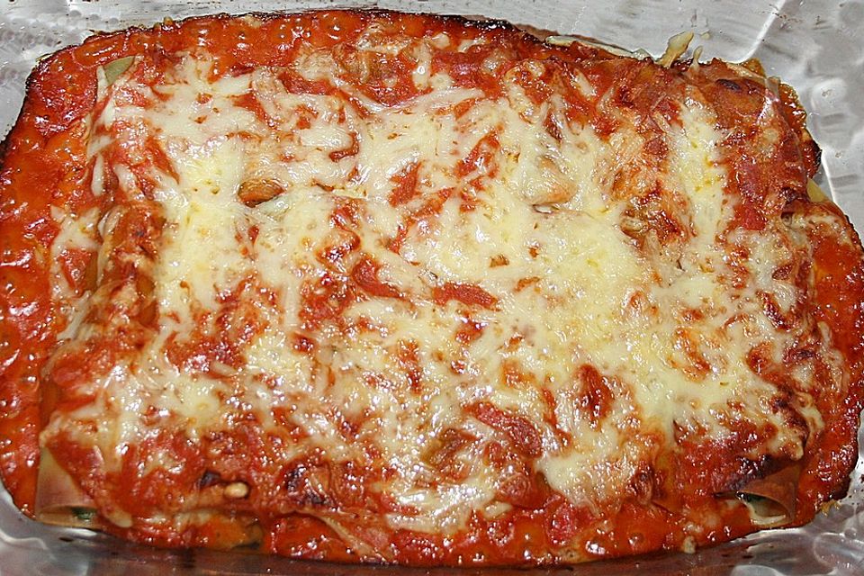 Vegetarisch gefüllte Cannelloni