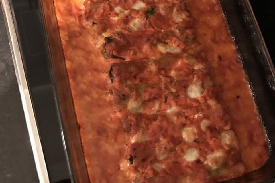 Vegetarisch gefüllte Cannelloni