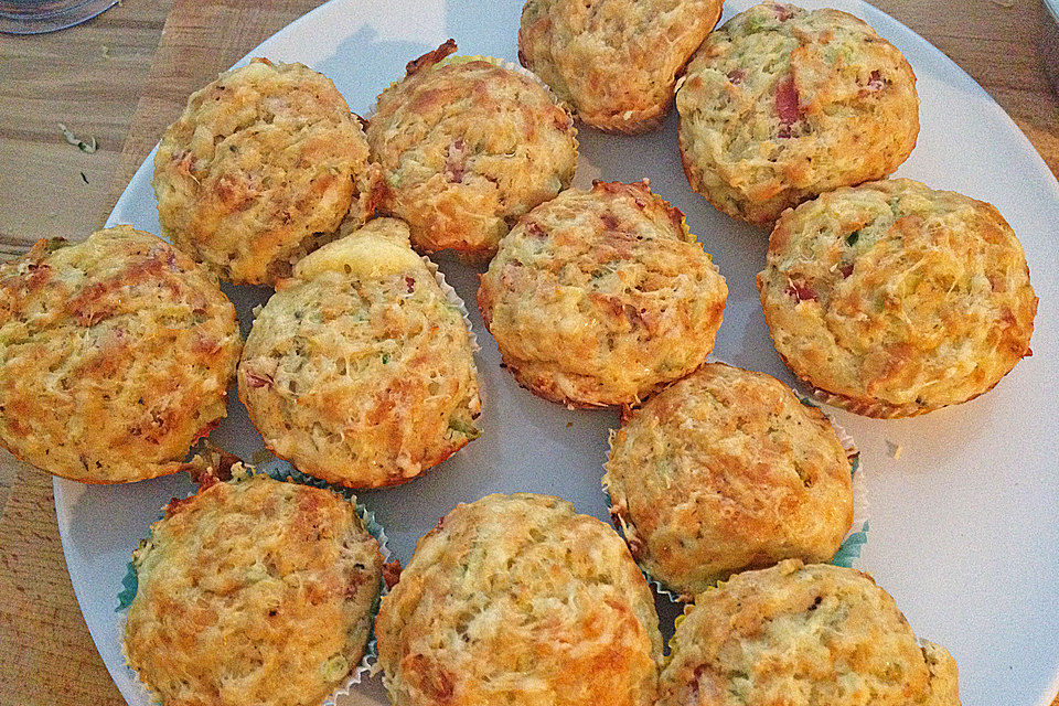 Kartoffel-Muffins mit Schinken