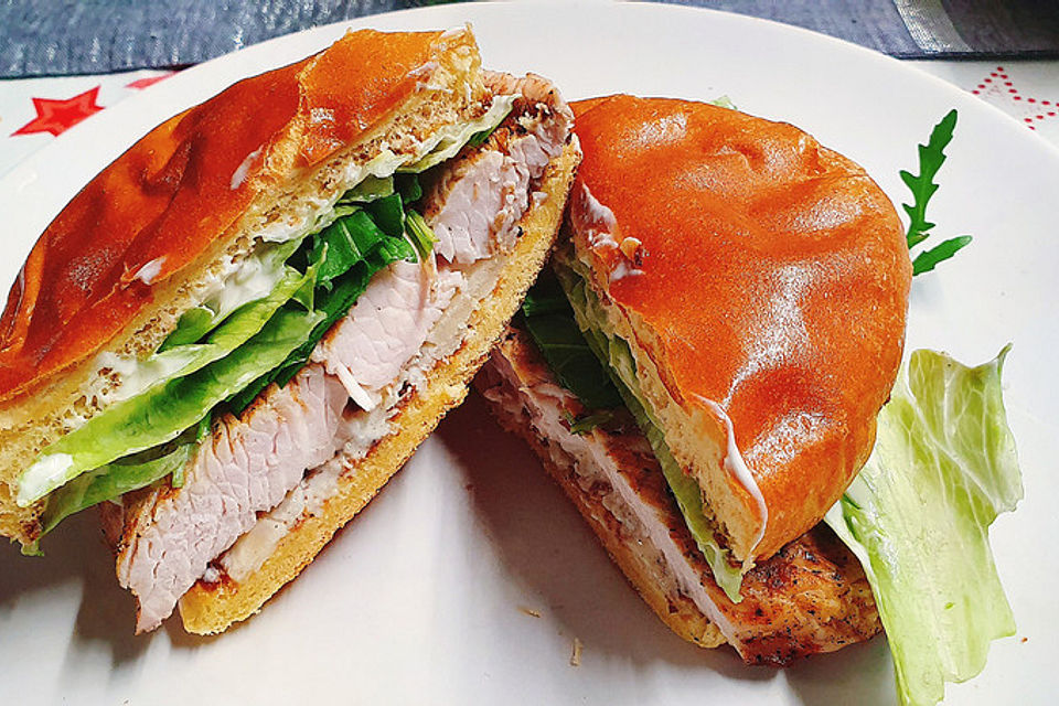 Caesar`s Salad-Chicken-Burger