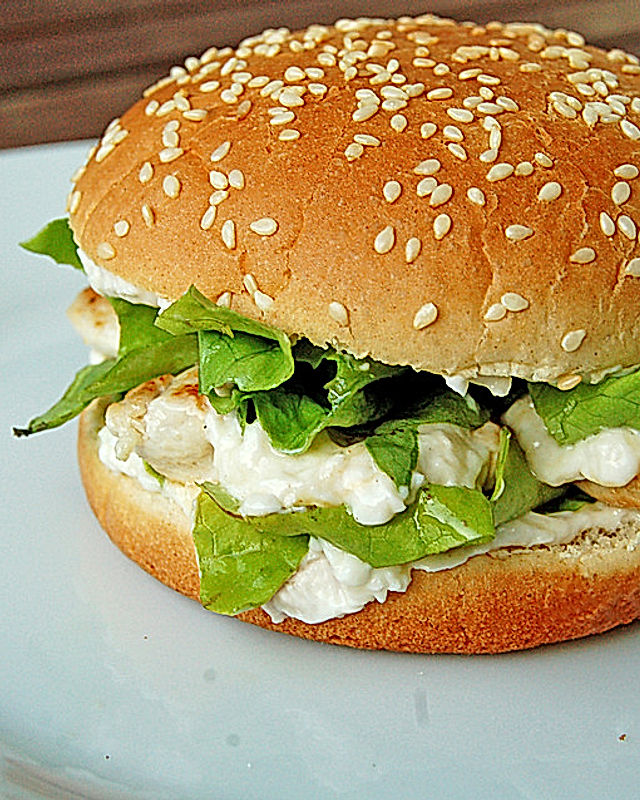 Caesar`s Salad-Chicken-Burger