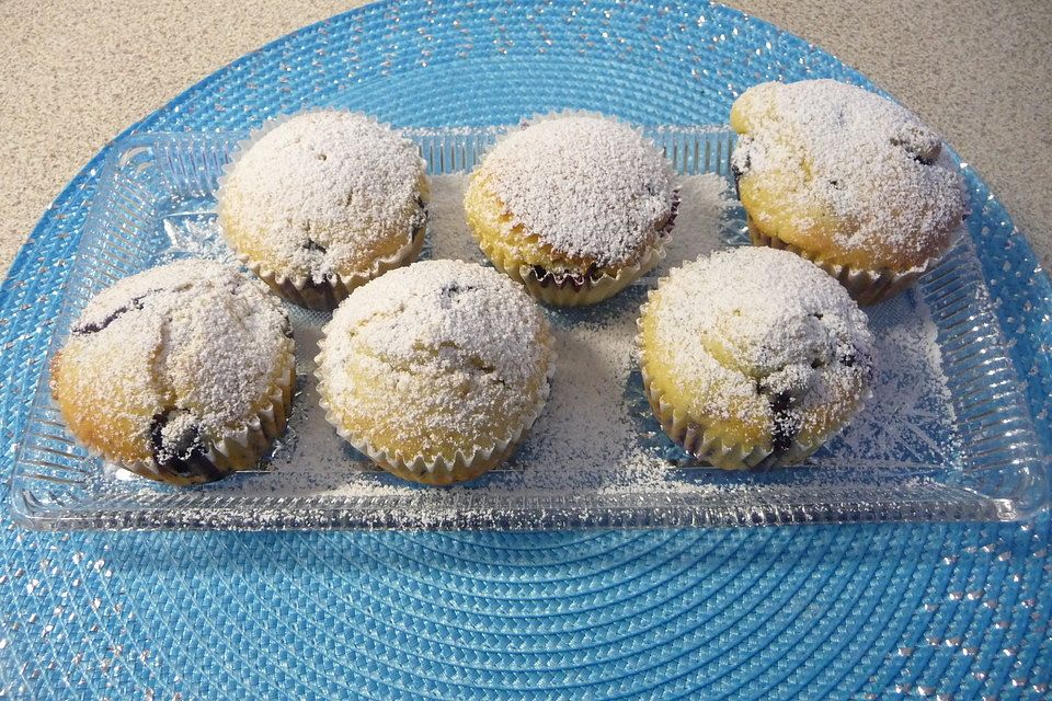 Blaubeermuffins mit Orangenaroma