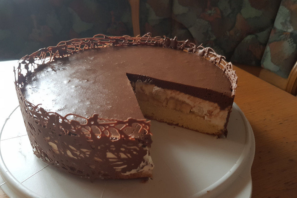 Schokoladen-Bananen-Torte