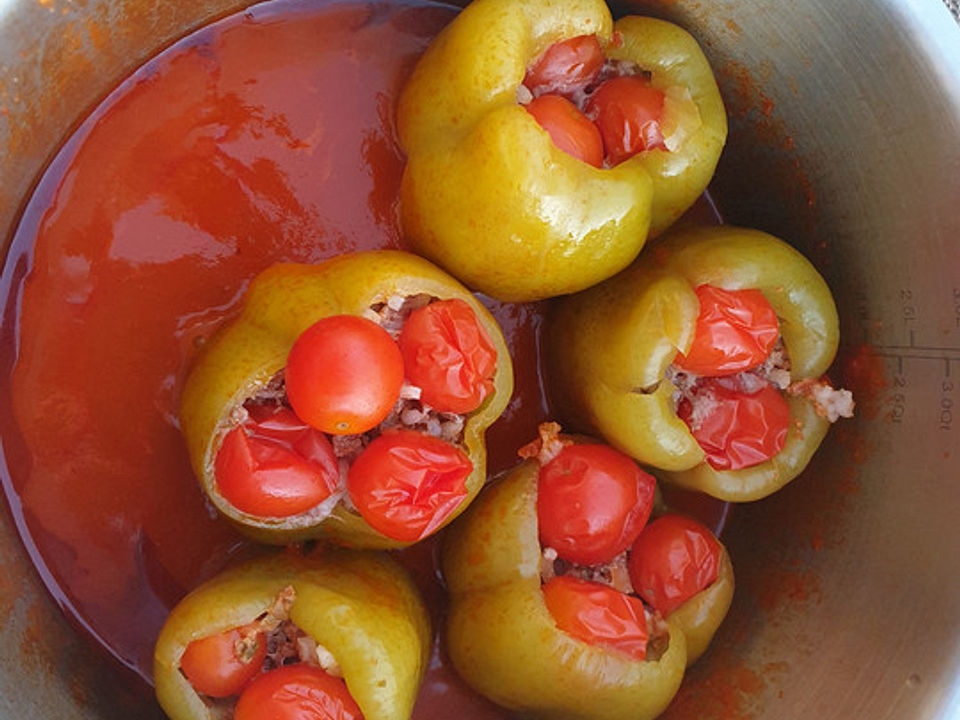 Gefüllte Paprika auf türkische Art von globix| Chefkoch