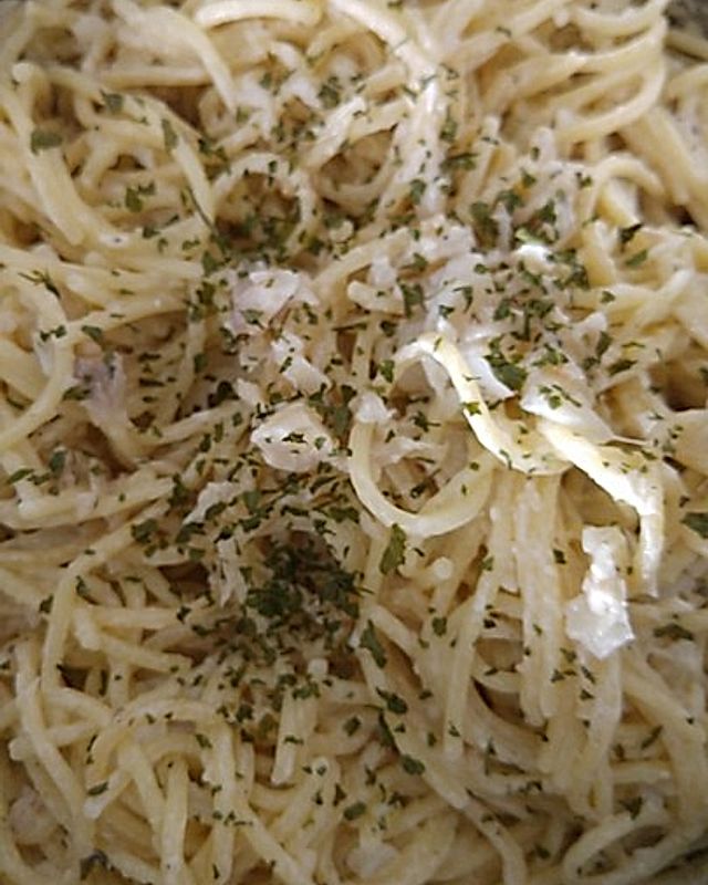 Spaghetti-Fischpfanne à la Bordelaise