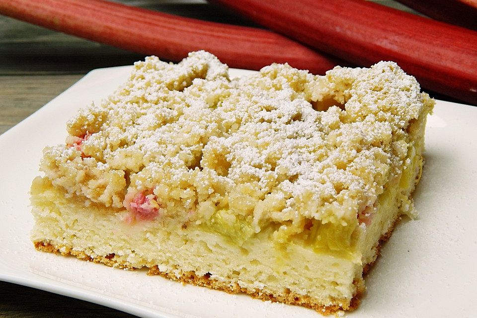 Rhabarber-Streusel Kuchen