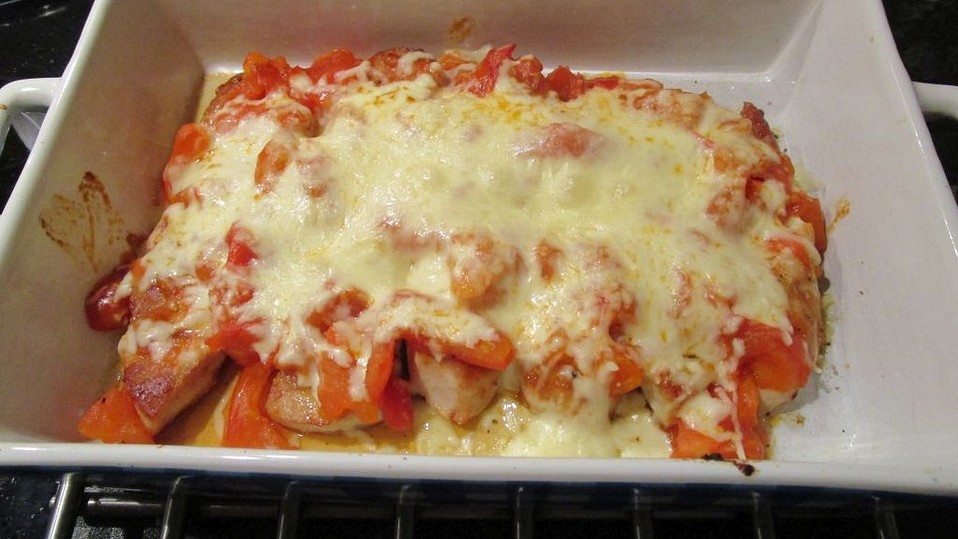 Schweinefilet mit Tomaten und Mozzarella überbacken von tanbi123 Schweinefilet mit Tomaten und Mozzarella überbacken von tanbi123