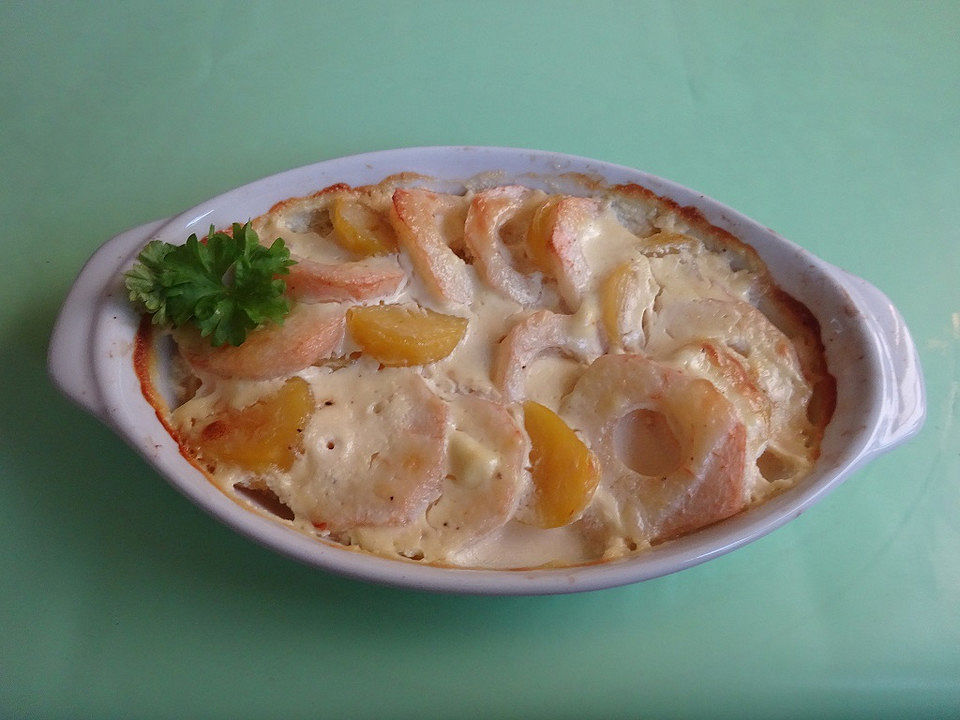 Sahne-Kartoffelgratin mit Äpfeln oder Birnen von ARauscher| Chefkoch