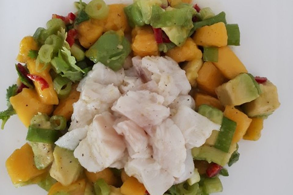 Ceviche mit Mango-Avocado-Tatar à la Gabi