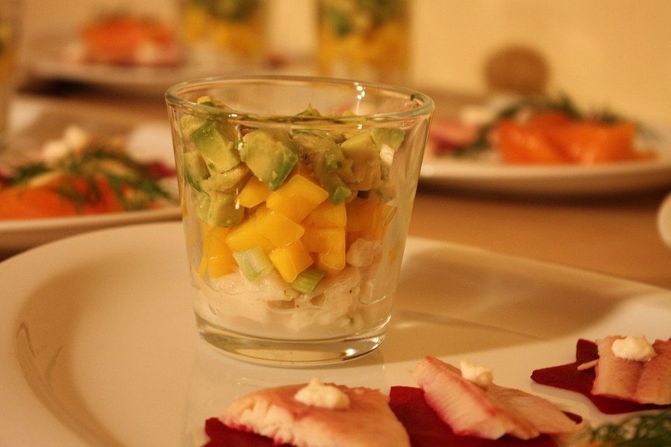 Ceviche mit Mango-Avocado-Tatar à la Gabi