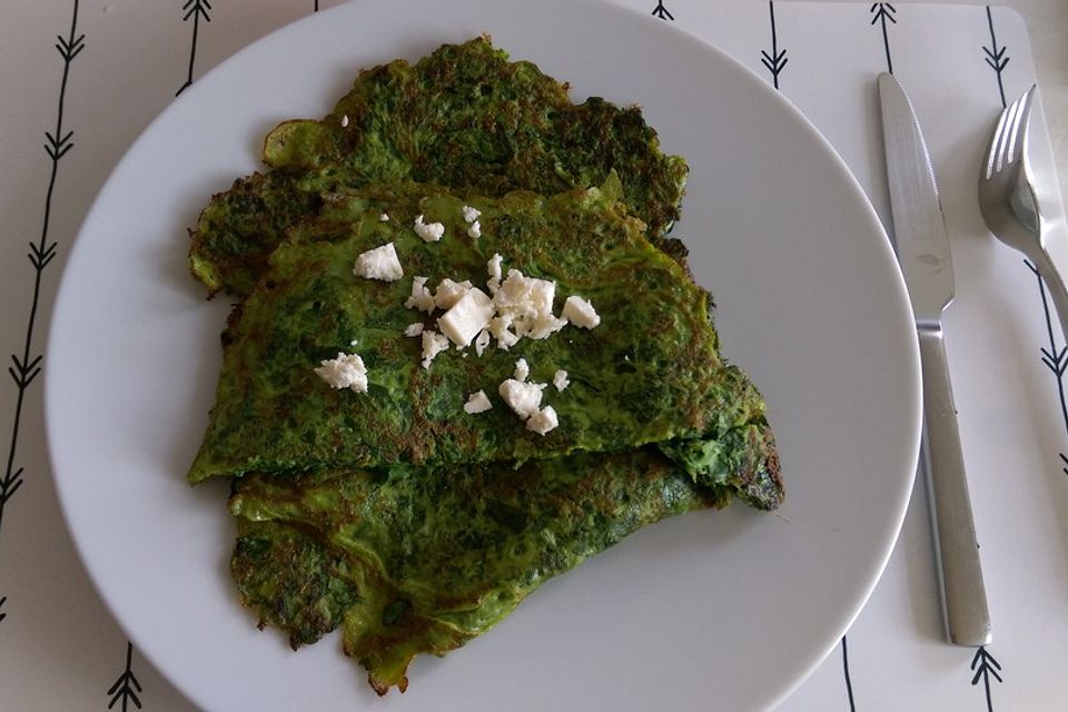 Spinatpfannkuchen von meiner Omi