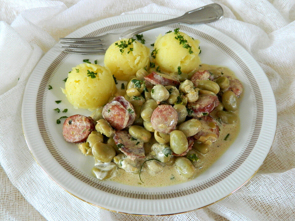 Große Bohnen in Frischkäsesoße von sokrue| Chefkoch