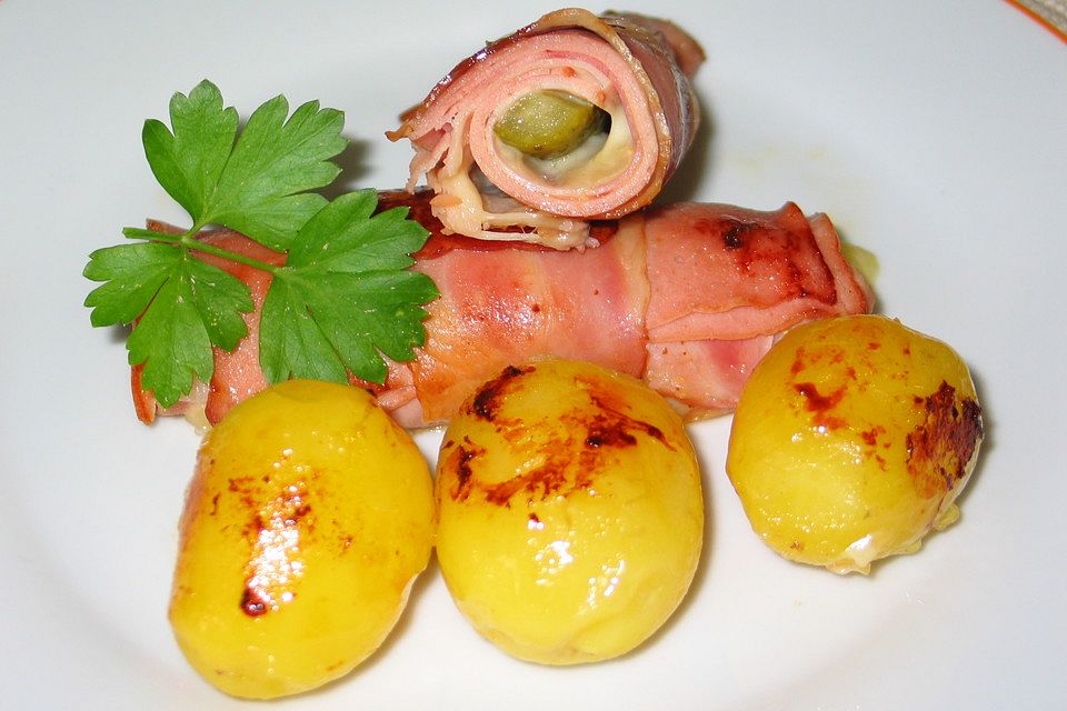 Leberkäse-Roulade