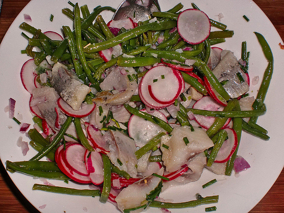 Bohnen-Matjes-Salat mit Kümmelkartoffeln von McMoe| Chefkoch