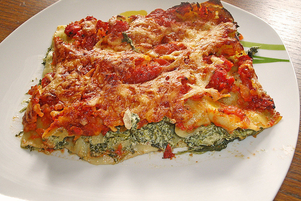 Tomaten-Spinat-Lasagne