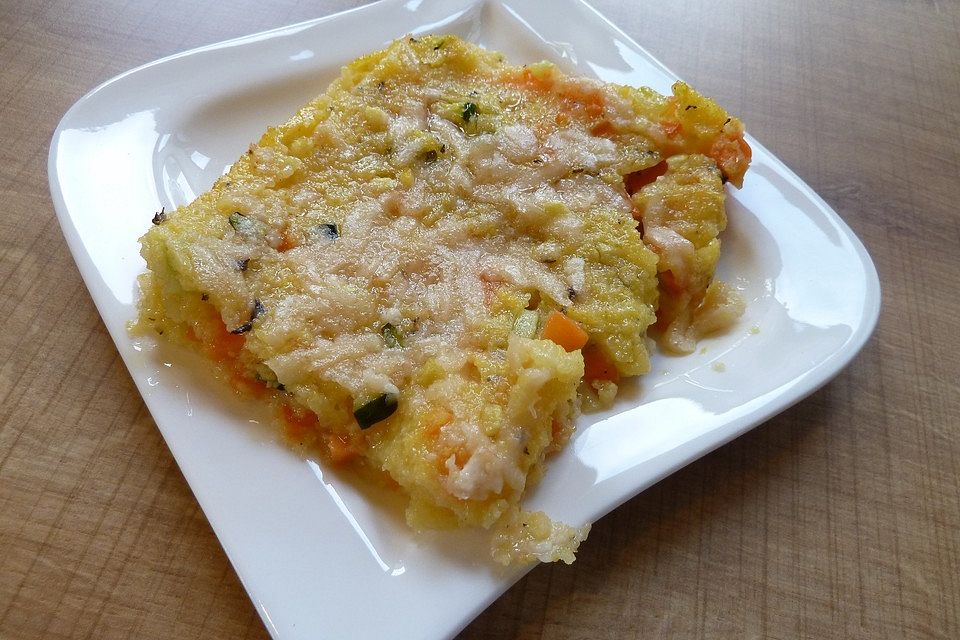 Gemüse-Polenta Würfel