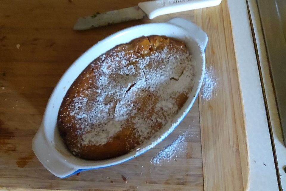 Apfelkuchen aus Pfannkuchenteig