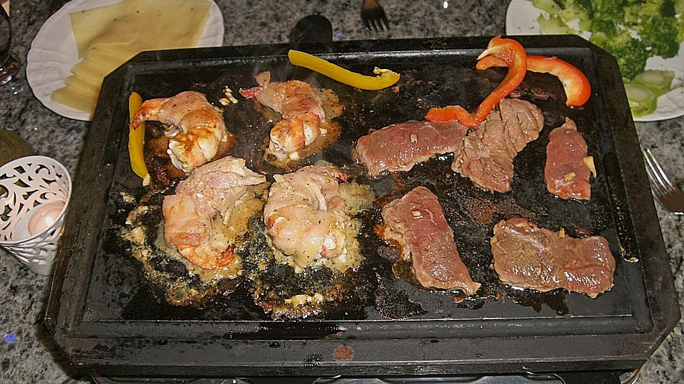 Garnelen im Speckmantel mit Blattsalat von Zwergenkoch